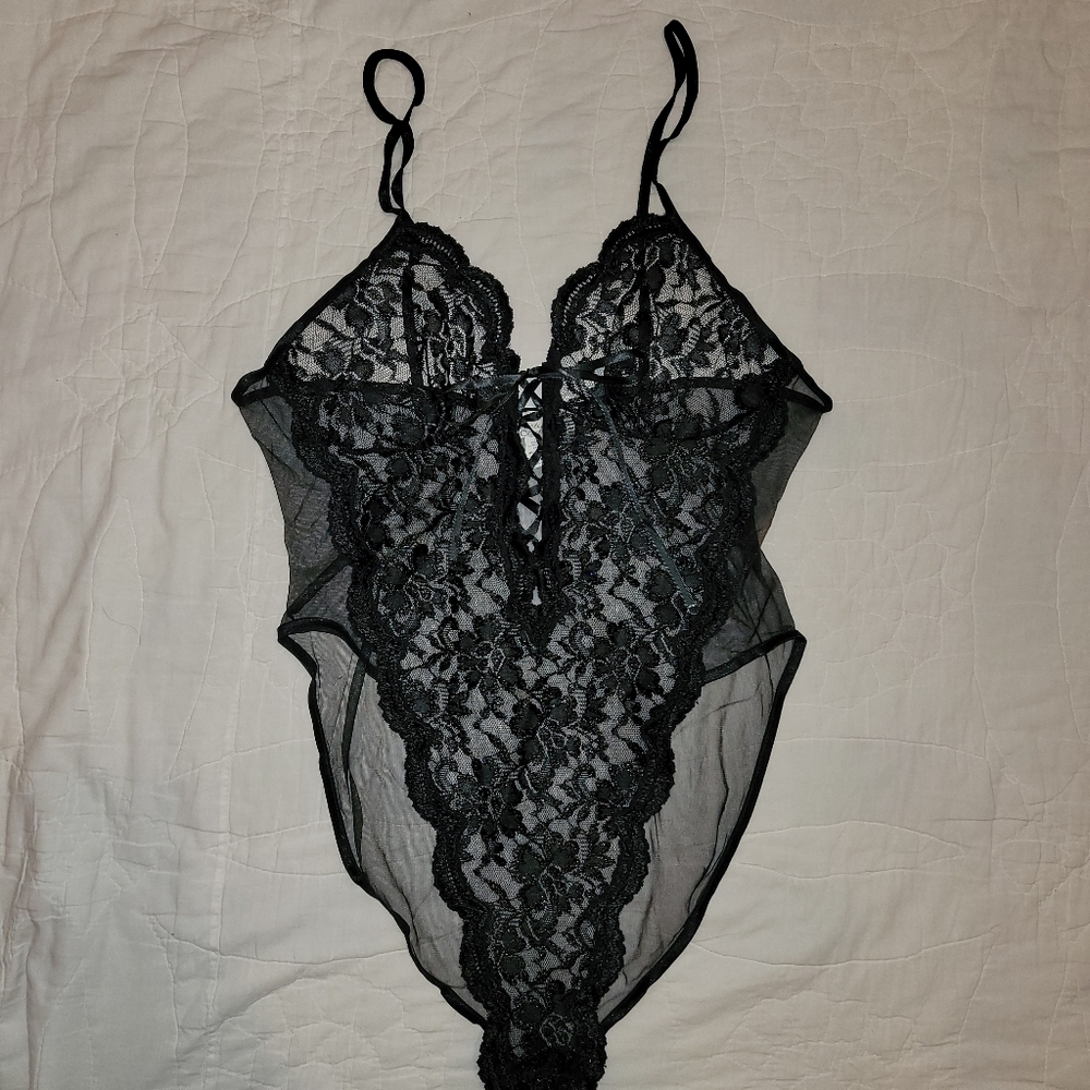 Black lace lingerie/teddy Seductive Wear by Cinema Etoile
